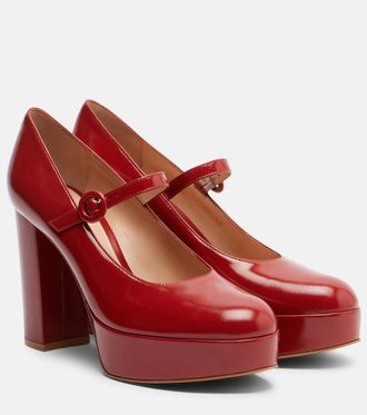 Gianvito Rossi Salones Mary Jane de charol