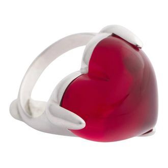 Ami Red Heart Ring Jewelry