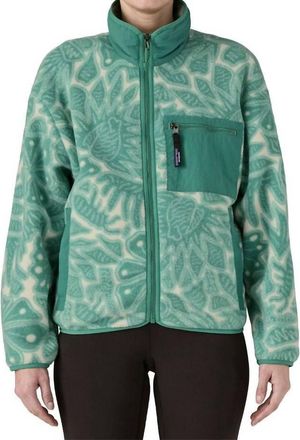 Patagonia Synchilla Fleece Jacket In Bees And Flowers: Heartleaf Green