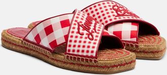 Jimmy Choo London Aciel checked espadrille sandals