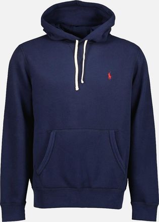 Ralph Lauren Mens Fleece Logo Hoodie - Navy - Size: 42