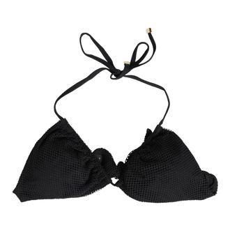 Dolce & Gabbana Bikinis, female, Black, Size: XS Padded Triangle Bikini Top