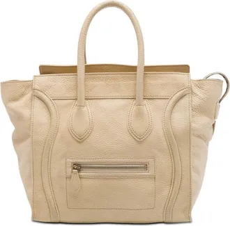 Celine Pre-owned Celine Mini Drummed Calfskin Luggage Tote Ladies 19SV2JTW4EDL3PE1