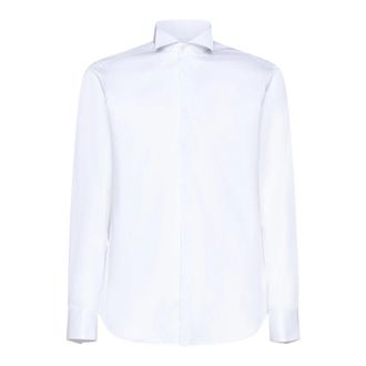 D4.0 Formal Shirts - Heren - Zakelijke Overhemden - Wit - S - Overhemden