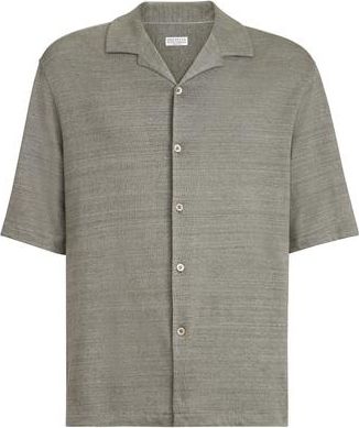 Brunello Cucinelli Jersey shirt in Khaki at Nordstrom, Size Xx-Large Eu