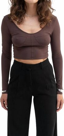 TROIS Betty Top In Chocolate