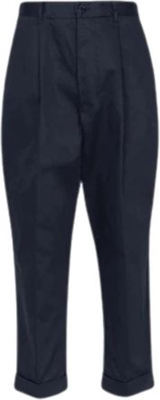 Ami Carrot Oversized Broeken - Dames - Vrijetijds broeken - Blauw - S - Katoen - Broeken