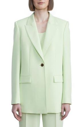 Lafayette 148 New York Finesse Crepe Blazer in Mint at Nordstrom Rack, Size 6
