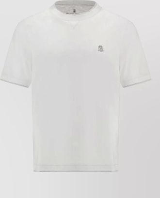 Brunello Cucinelli white cotton t-shirt