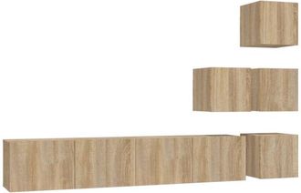 vidaXL Mueble De Pared Para Tv Madera Contrachapada Color Roble Sonoma Vidaxl