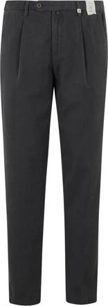 Myths Blauwe Cashmere Gabardine Broek - Heren - Nette broeken - Grijs - S - Broeken