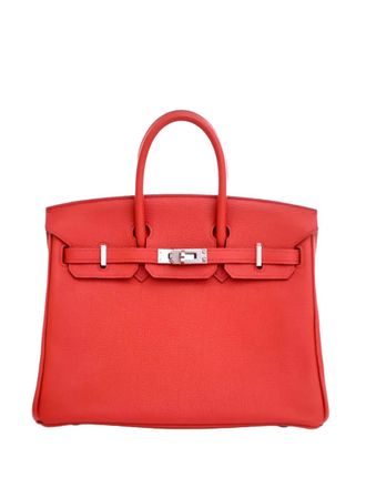 Herm&egrave;s 2016 Togo Birkin Retourne 25 handbag - Red