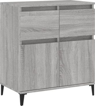 vidaXL Sideboard Grey Sonoma 60x35x70 cm Engineered Wood Vidaxl