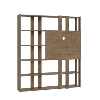 Itamoby Estanter&iacute;a con soporte TV efecto madera, nogal