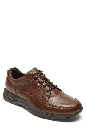 Rockport Edge Hill Apron Toe Sneaker in Brown Leather at Nordstrom, Size 10.5