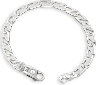 Pompeii3 Mens link 14k Gold (26gram) or Platinum (42gram) 7mm Bracelet 8.5