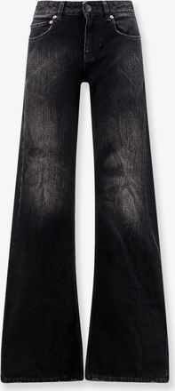 Balenciaga Pantaloni black denim Wide Leg - BALENCIAGA - gender_Woman