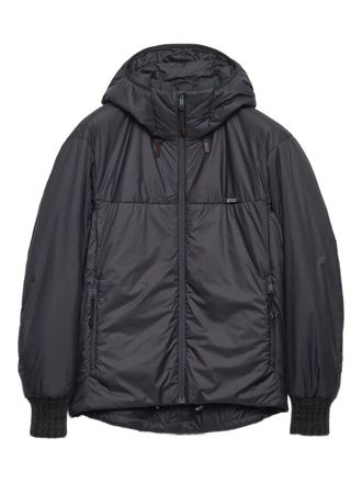 Prada zip-up hooded jacket - Grey