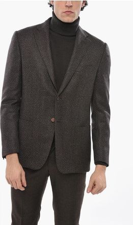 Corneliani 2-Button Virgin Wool Blazer with Patch Pockets size 50