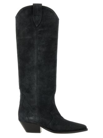 Isabel Marant Black Calfskin Chelsea Womens Boots