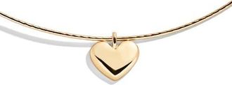 BaubleBar Jelane Heart Pendant Necklace in Gold at Nordstrom