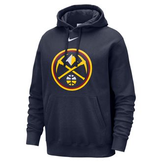 Nike Denver Nuggets Club Nike Mens NBA Pullover Hoodie in Blue | HM9877-419