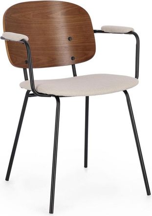 BIZZOTTO Design Stuhl Sinnos mit Armlehnen - Braun/Beige
