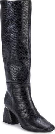 DKNY Cana Knee High Block Heel Boot in Black at Nordstrom Rack, Size 8.5