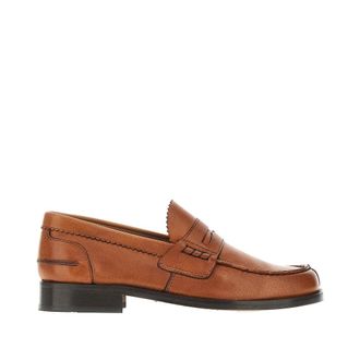 Saxone of Scotland Brushed leather loafers Man 8+