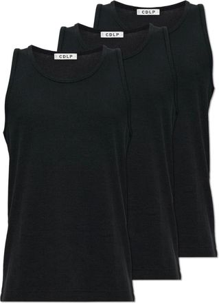 CDLP Canotta a coste - Confezione da 3 - - Tops - Uomo - Nero - S