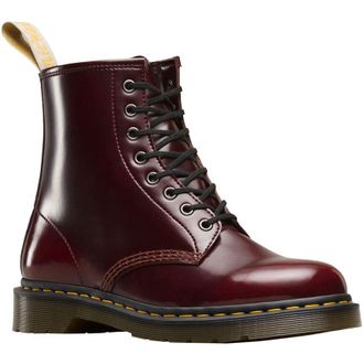 Dr. Martens Vegan 1460 8-Eyelet Synthetic Leather Womens Boots - Cherry Red - Size:UK 6.5