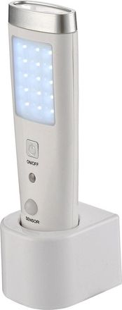 OEM L&aacute;mpara Recargable Life De 15+5 Led, Con Sensor, Funci&oacute;n De Emergencia + Linterna, Con Base De Carga