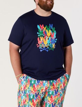 Psycho Bunny Big & Tall Tanner Graphic Tee in Navy at Nordstrom, Size Xxx-Large
