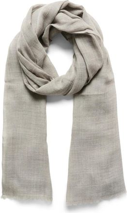 Part Two Grijs Melange Wollen Sjaal - Dames - Wintersjaals - Grijs - ONE Size - Wol - Accessoires