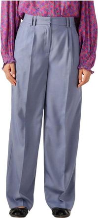 Y.A.S Y.a.s, Broeken, Dames, Blauw, XL, Elegante Grijze Pantalon voor Vrouwen