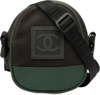 Chanel Borsa a tracolla Sport Line CC in nylon 2003-2004 - Marrone