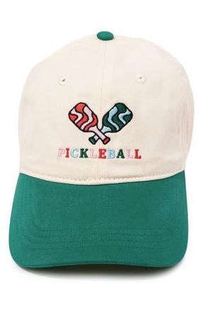 Frasier Sterling Pickle Ball Embroidered Baseball Cap in Green at Nordstrom Rack