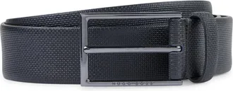 HUGO BOSS Heren, Accessoires, Zwart, Maat: 85 CM Leer