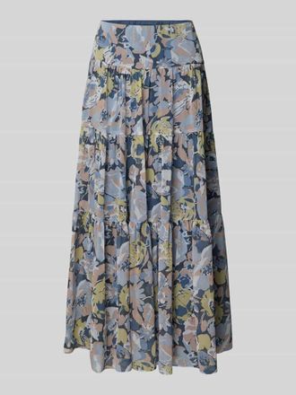 Lauren Ralph Lauren Maxirock im Stufen-Look Modell PAULDINA in Blau, Gr&ouml;&szlig;e 36