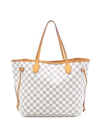 Louis Vuitton 2011 Damier Azur Neverfull MM tote bag - Bianco