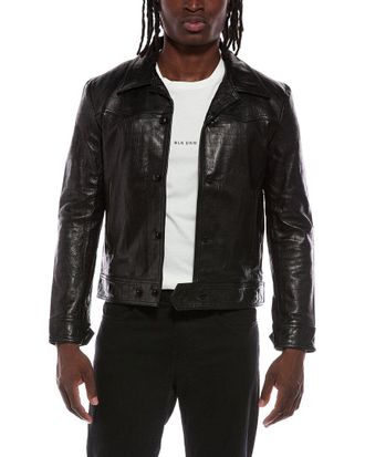 Blk Dnm Blk Dnm Leather Jacket