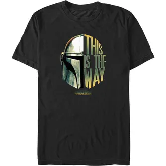 Star Wars Mens Star Wars The Mandalorian Quote Faces Graphic T-Shirt in Black at Nordstrom, Size Xxx-Large