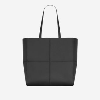 Saint Laurent Mens Leather Tote Bag Black Shoulder