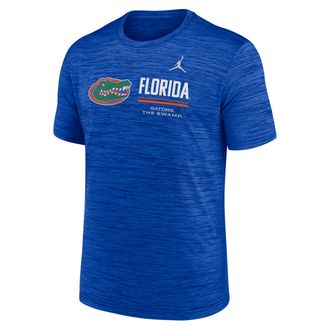 Nike Mens Florida Sideline Velocity Jordan Brand Dri-FIT College T-Shirt in Blue | 0JER4EVUFN-PCW