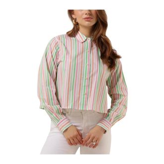 Scotch & Soda Overhemden, Dames, Veelkleurig, L, Multi Striped Boxy Fit Shirt