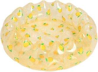OEM Piscina Gonfiabile Per Bambini A Forma Di Onda &Oslash;90cm Con Stampa Di Limoni, Piscina Da Gioco In Pvc Trasparente Giallo Per Interni Ed Esterni, Per Gioc