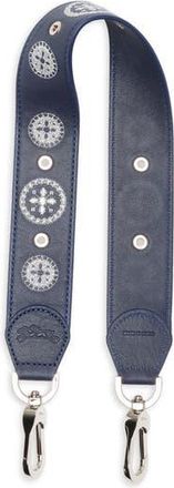 Longchamp Studded Leather Bag Strap in Navy at Nordstrom Rack