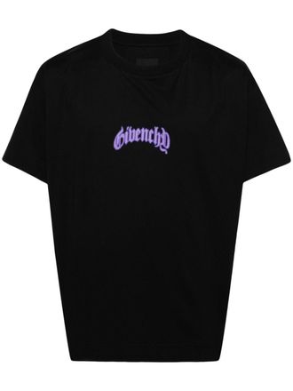 Givenchy lightning-print T-shirt - men - Cotton - S - Black