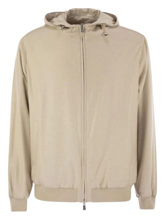 Fedeli Start bomberjack met capuchon - Beige