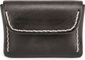 OLD TREND Canna Genuine Leather Compact Card Holder in Grey at Nordstrom
